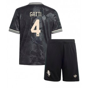 Dětské fotbalový komplet Juventus Federico Gatti #4 Tretí košile 2025-26 Krátkým Rukávem